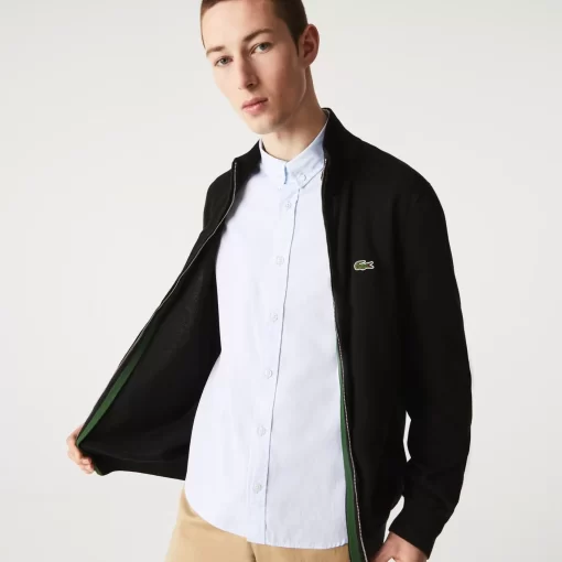 Pull Zippe A Col Montant En Coton Biologique Uni | Lacoste Best Sale