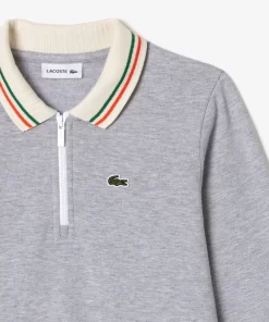 Robe Polo Avec Patte Zippee En Pique Bouclette | Lacoste Discount