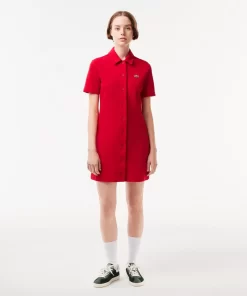 Robe Polo Boutonnee Femme En Coton Biologique | Lacoste Best