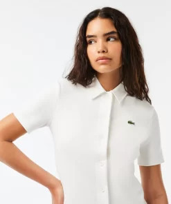 Robe Polo Boutonnee Femme En Coton Biologique | Lacoste Hot