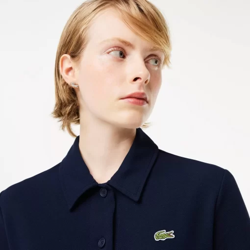 Robe Polo Boutonnee Femme En Coton Biologique | Lacoste Clearance