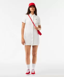 Robe Polo Boutonnee Femme En Coton Biologique | Lacoste Hot