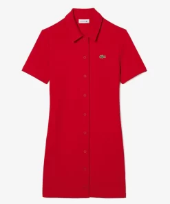 Robe Polo Boutonnee Femme En Coton Biologique | Lacoste Best