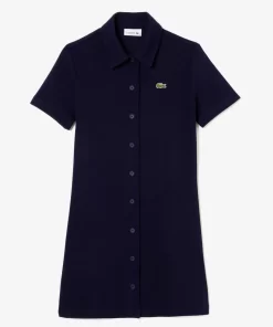 Robe Polo Boutonnee Femme En Coton Biologique | Lacoste Clearance