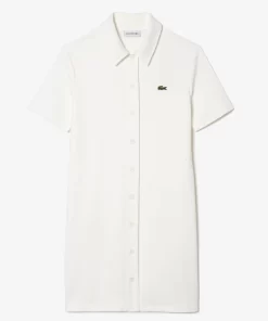 Robe Polo Boutonnee Femme En Coton Biologique | Lacoste Hot