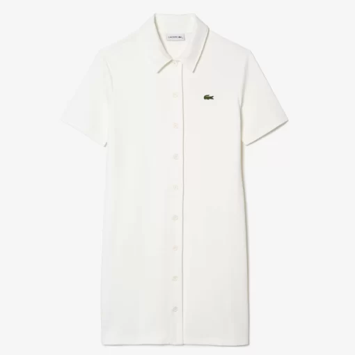 Robe Polo Boutonnee Femme En Coton Biologique | Lacoste Hot