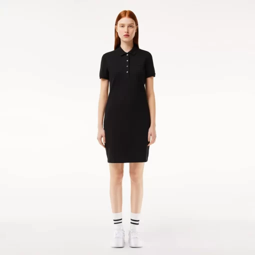 Robe Polo En Pique De Coton Stretch | Lacoste Fashion