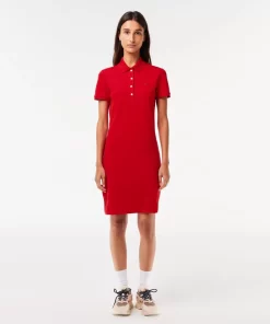 Robe Polo En Pique De Coton Stretch | Lacoste Cheap