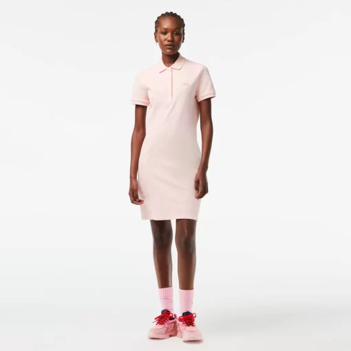 Robe Polo En Pique De Coton Stretch | Lacoste Discount