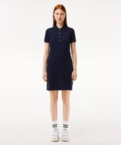 Robe Polo En Pique De Coton Stretch | Lacoste New