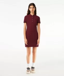 Robe Polo En Pique De Coton Stretch | Lacoste Best Sale