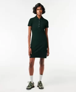 Robe Polo En Pique De Coton Stretch | Lacoste Outlet