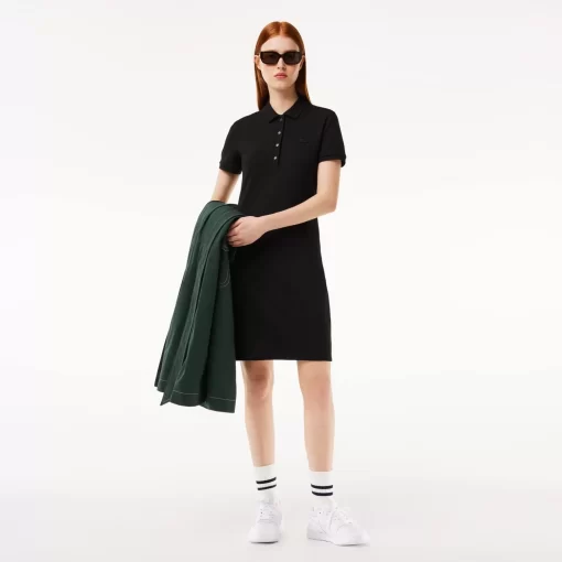 Robe Polo En Pique De Coton Stretch | Lacoste Fashion