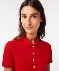 Robe Polo En Pique De Coton Stretch | Lacoste Cheap