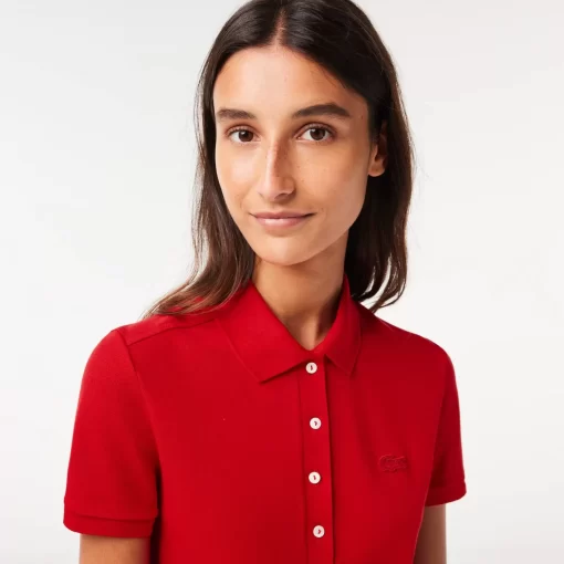 Robe Polo En Pique De Coton Stretch | Lacoste Cheap