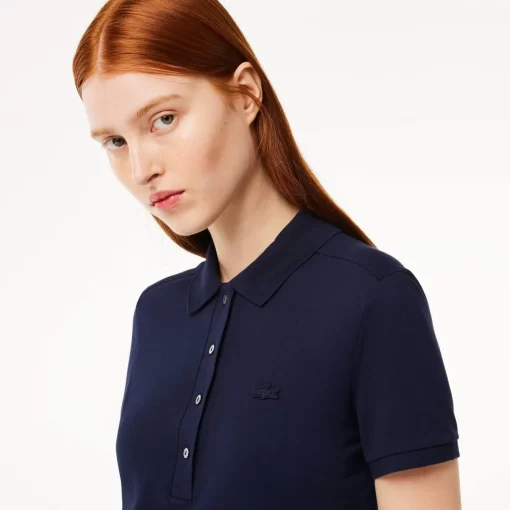 Robe Polo En Pique De Coton Stretch | Lacoste New