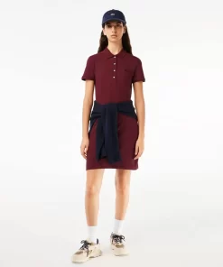 Robe Polo En Pique De Coton Stretch | Lacoste Best Sale