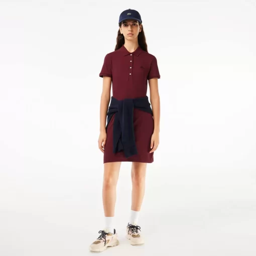 Robe Polo En Pique De Coton Stretch | Lacoste Best Sale