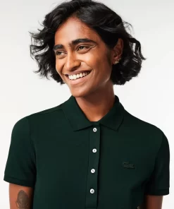 Robe Polo En Pique De Coton Stretch | Lacoste Outlet