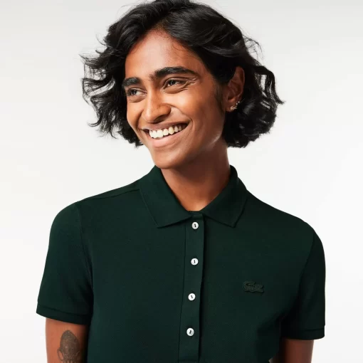 Robe Polo En Pique De Coton Stretch | Lacoste Outlet