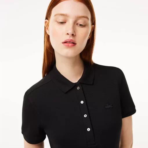 Robe Polo En Pique De Coton Stretch | Lacoste Fashion