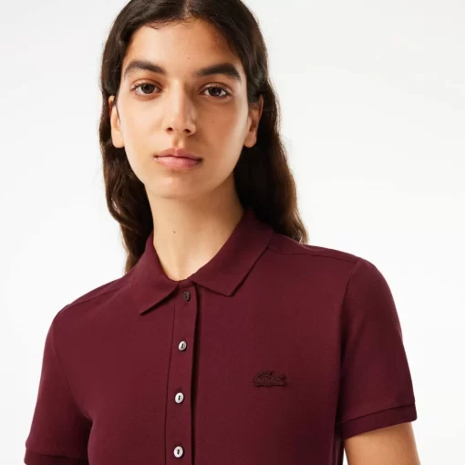 Robe Polo En Pique De Coton Stretch | Lacoste Best Sale