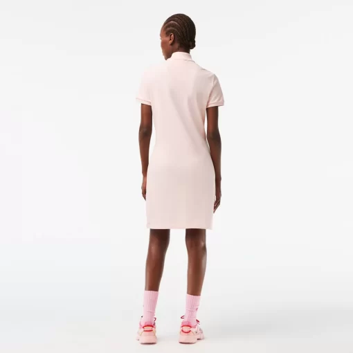 Robe Polo En Pique De Coton Stretch | Lacoste Discount