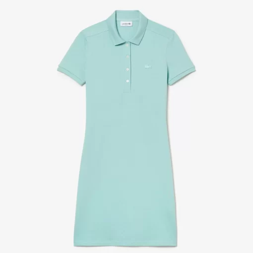 Robe Polo En Pique De Coton Stretch | Lacoste New