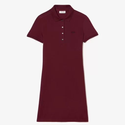 Robe Polo En Pique De Coton Stretch | Lacoste Best Sale