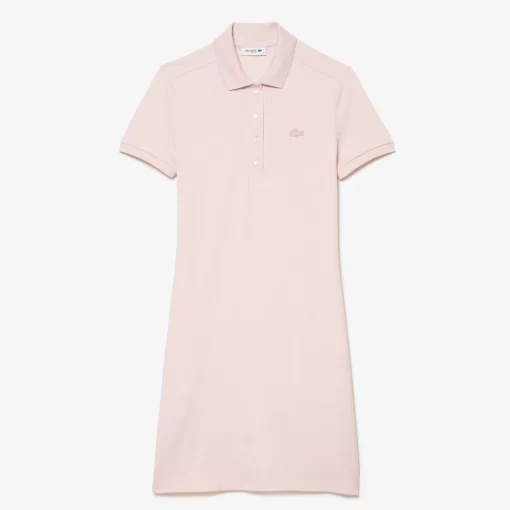 Robe Polo En Pique De Coton Stretch | Lacoste Discount