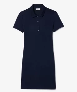 Robe Polo En Pique De Coton Stretch | Lacoste New