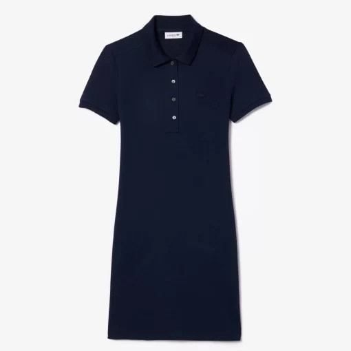 Robe Polo En Pique De Coton Stretch | Lacoste New