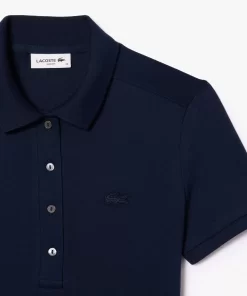 Robe Polo En Pique De Coton Stretch | Lacoste New