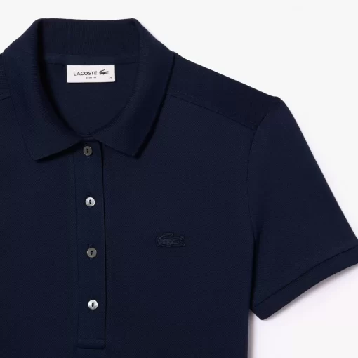 Robe Polo En Pique De Coton Stretch | Lacoste New