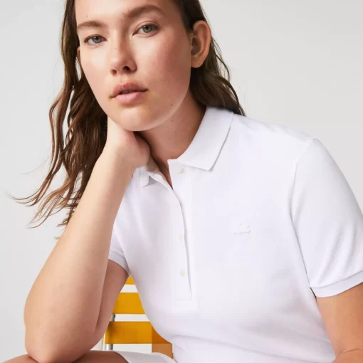 Robe Polo En Pique De Coton Stretch | Lacoste Sale