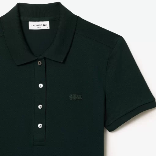 Robe Polo En Pique De Coton Stretch | Lacoste Outlet