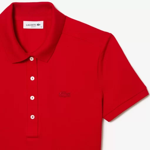 Robe Polo En Pique De Coton Stretch | Lacoste Cheap