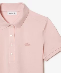 Robe Polo En Pique De Coton Stretch | Lacoste Discount