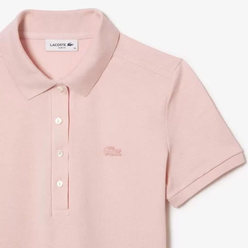 Robe Polo En Pique De Coton Stretch | Lacoste Discount