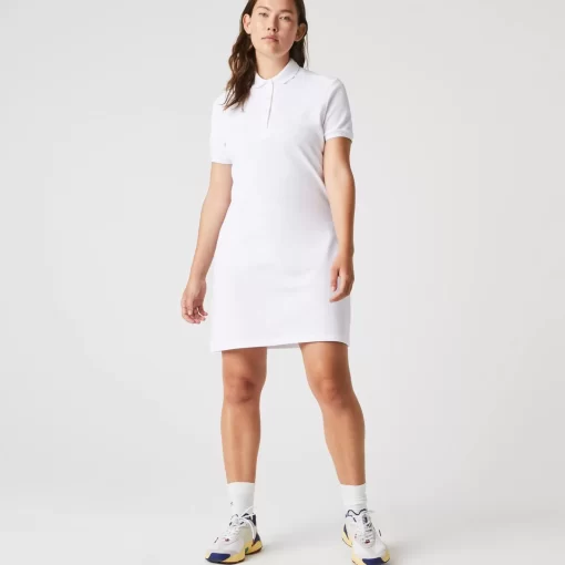 Robe Polo En Pique De Coton Stretch | Lacoste Sale