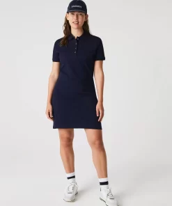 Robe Polo En Pique De Coton Stretch | Lacoste New