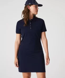 Robe Polo En Pique De Coton Stretch | Lacoste New