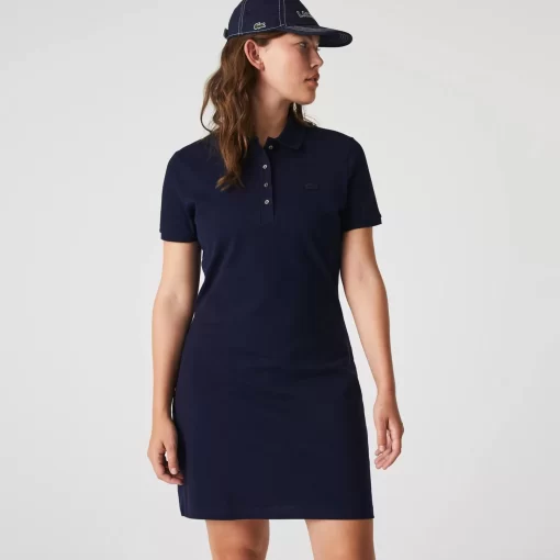 Robe Polo En Pique De Coton Stretch | Lacoste New