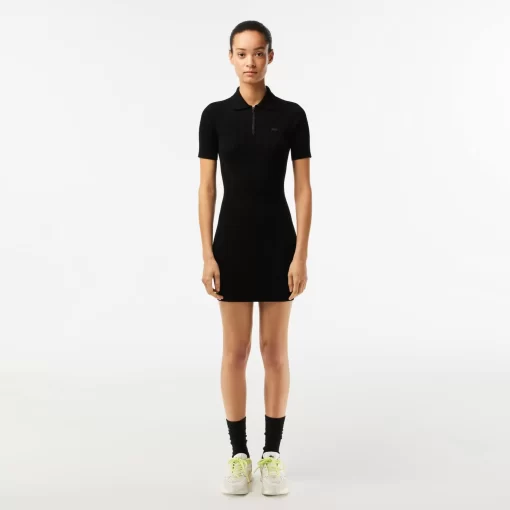 Robe Polo Femme En Maille | Lacoste Fashion