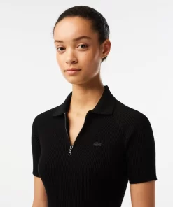 Robe Polo Femme En Maille | Lacoste Fashion