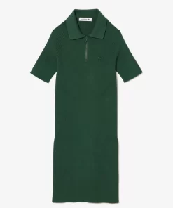 Robe Polo Femme En Maille | Lacoste Cheap