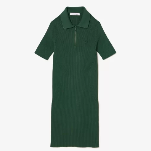 Robe Polo Femme En Maille | Lacoste Cheap