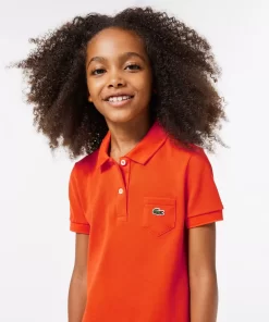 Robe Polo Fille En Pique De Coton Uni | Lacoste Hot