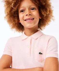 Robe Polo Fille En Pique De Coton Uni | Lacoste Best