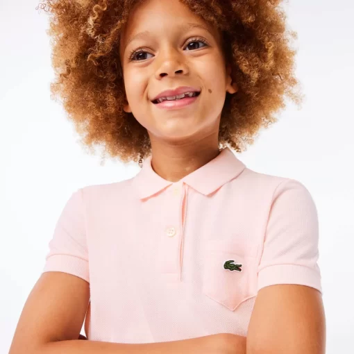 Robe Polo Fille En Pique De Coton Uni | Lacoste Best